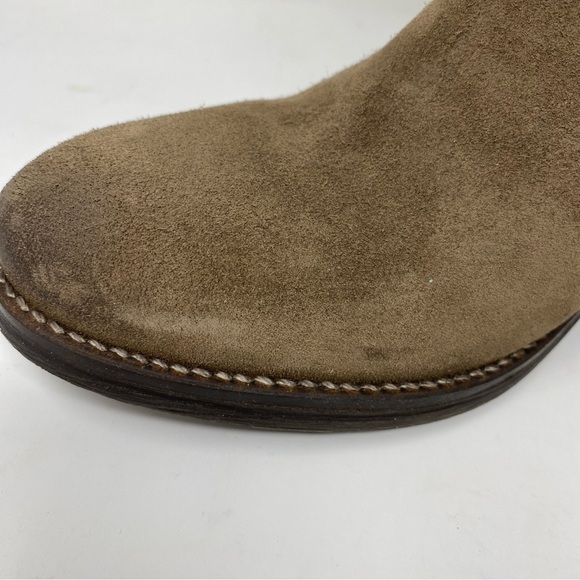 Taos Shaka Taupe Suede Zip Ankle Boots - Picture 5 of 9